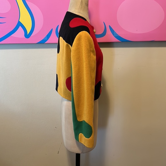 Moschino Cheap Chic Wool Puzzle Jacket Boxy - Picture 4 of 12